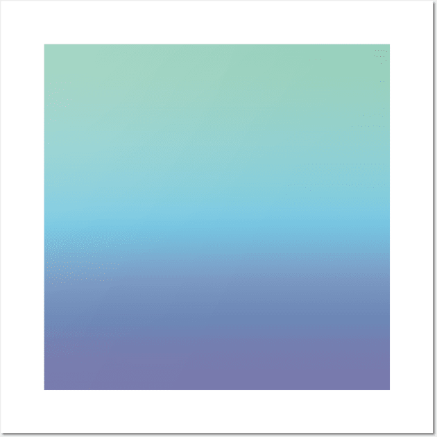 Cool Blue Ocean Gradient Wall Art by Lady Lilac